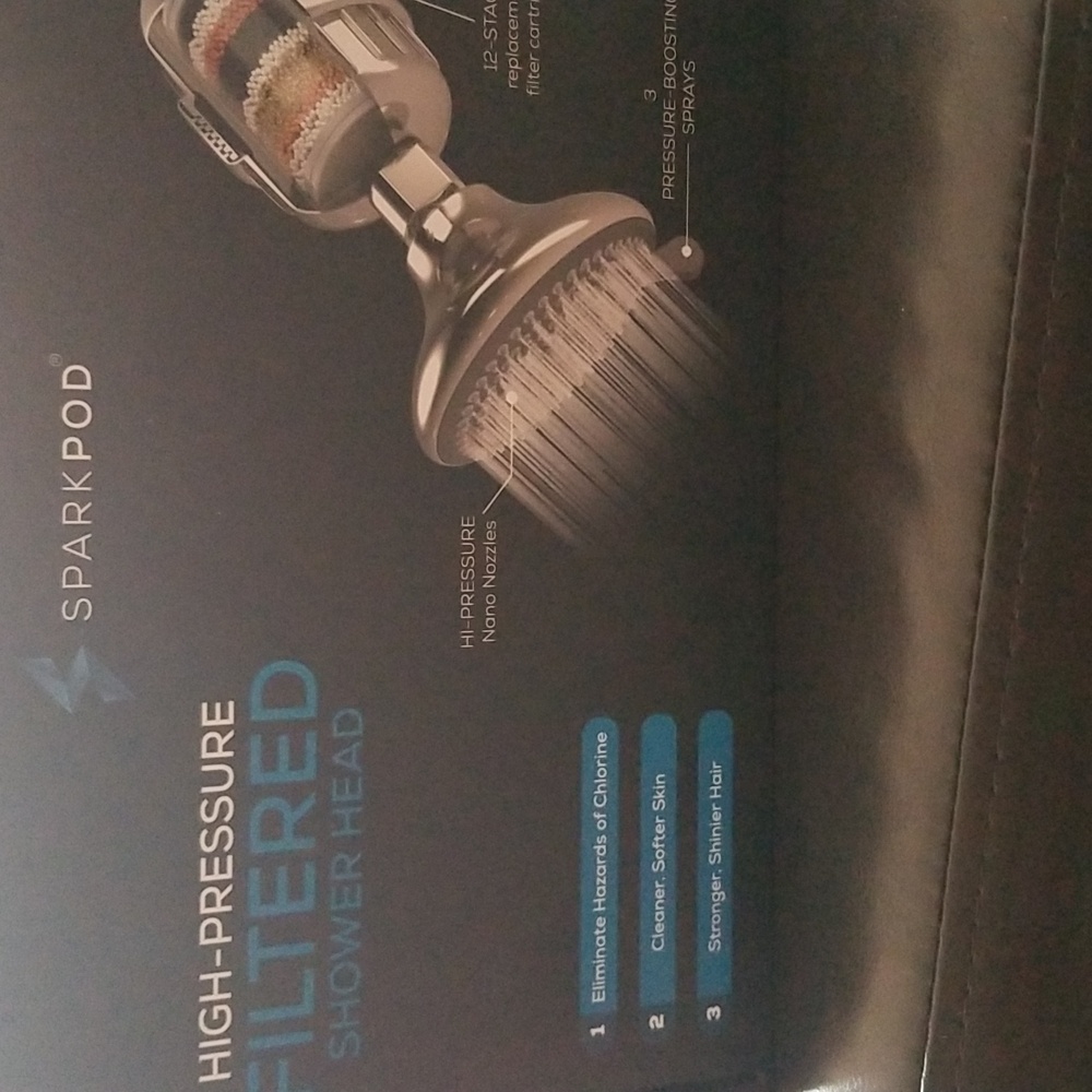 Multistage filtered shower head Rejuvenate and revitalize your hair and skin